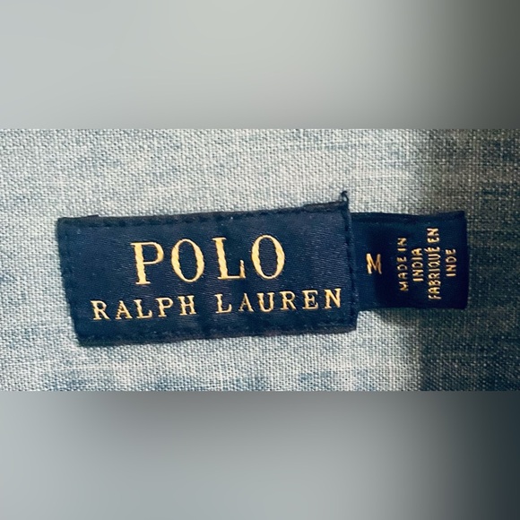 Polo Ralph Lauren - Classic Button Down - Chambray - Jean Shirt - Unisex - Med - Picture 4 of 6
